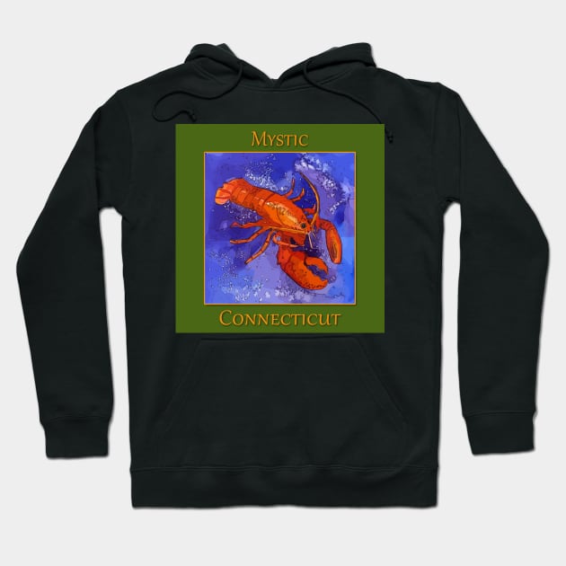 Mystic Connecticut Hoodie by WelshDesigns